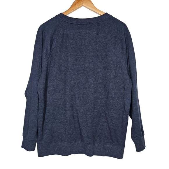 Wildfox Good‎ Vibes Embroidered Comfy Pullover Sweatshirt Blue Women Size Small - Picture 4 of 10